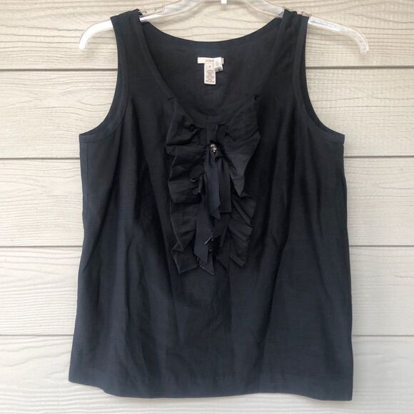 Jcrew ruffle tank top size 8 - Picture 1 of 8
